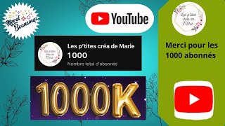 Merci pour les 1000 abonnés [upl. by Clova]