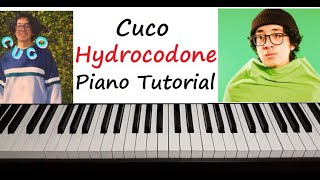 Cuco  quot Hydrocodone quot Piano Tutorial Lesson Easy How To Play [upl. by Alidus]