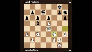 Lajos Portisch vs Ludek Pachman  Amsterdam Interzonal 1964  Round 10 [upl. by Holzman230]