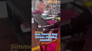 Non Woven Bag Screen Printing Machine Automatic machine screenprinting screenprintingequipment [upl. by Adnawuj]