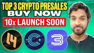 Top 3 Crypto Presales Buy now  Soon 10x Launch [upl. by Notsgnal]