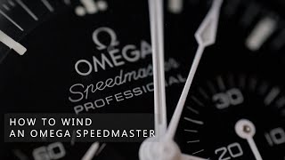 How to Wind an Omega Speedmaster Manual Watch [upl. by Supple]