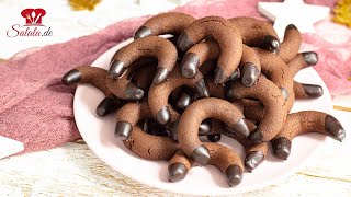 Schokokipferl 🍪  KETO Rezept  Low Carb Weihnachtsplätzchen ohne Zucker [upl. by Lennor532]