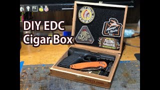 DIY EDC Pocket Dump Cigar Box with Suede and Velcro [upl. by Aniri]