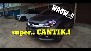 Modifikasi lampu mobilio type e custom lampu type e menjadi super cantik [upl. by Enilecram]