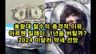 美함대 철수의 충격적 이유  아르헨 밀레이 1년을 버틸까  2024 미달러 약세 전망 [upl. by Giovanni646]