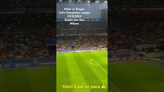 Milan vs Bruges Stadio San Siro Anello Secondo Rosso Centrale  Settore 227 Fila 10 Vista Ottima 🤩 [upl. by Federico832]