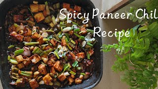 Spicy Paneer Chilli Recipe [upl. by Nickolas563]