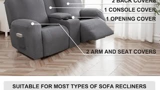 RECLINER SOFA COVER INSTALLATION FROM TEMU temu code tad84465 coupon [upl. by Ario700]