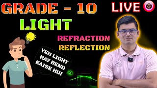 LIGHT  GRADE  10  LECTURE  1  REFLECTION AND REFRACTION  BY SUDHANSHU SIR [upl. by Lekcim]