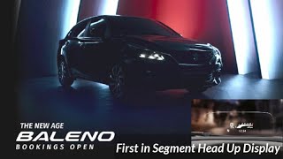 Baleno Facelift Bookings Open Maruti Suzuki Baleno Launch in India 2022 Baleno Head Up Display [upl. by Holey231]