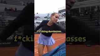 Sofia Kenin vs The Crowd💀  Italian Open 2024  tennis players angry moment [upl. by Okomot]