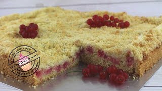 JohannisbeerPudding Kuchen I Streuselkuchen [upl. by Dilisio208]