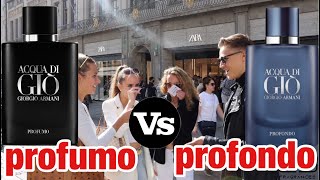 Acqua dio gio profumo vs Acqua di Gio profondo  fragrance test [upl. by Dustman294]