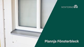 Montering Plannja fönsterbleck [upl. by Eatnuahs]