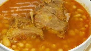 FRIJOLES BLANCOS CON CERDORECETA SALVADORENA [upl. by Lathrope787]