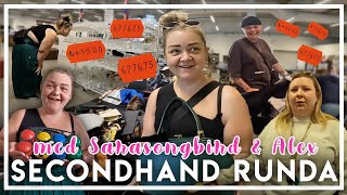 STOR SECONDHANDRUNDA MED SaraSongbird amp Alex  HAUL Myrornas Stadsmissionen amp Erikshjälpen [upl. by Akemaj]