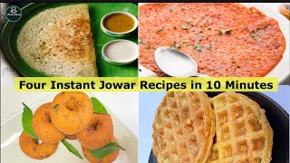 Instant Jowar Recipe in 10 Minutes  Instant Jowar Dosa  Instant Jowar Tomato Dosa  Jowar recipes [upl. by Annatnom]