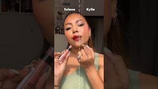 Trying Selena Gomez Vs Kylie Jenner Makeup Look  Celebrity Makeup Tutorial  Nykaa Shorts [upl. by Hali344]