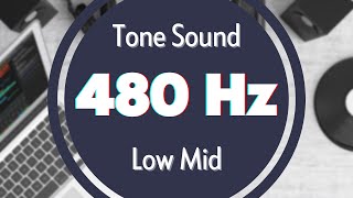 480 Hz Frequency Sound Tone Audio Signal Sine Waveform Low MID [upl. by Cynthy]