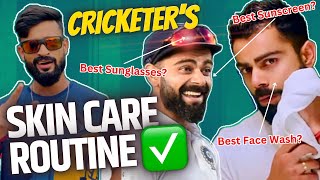 Cricketers SKIN Care ROUTINE  Virat Kohlis SECRET🤫✨  Best ZINC amp Sunglasses UNDER 500 RS🔥 [upl. by Ataga338]