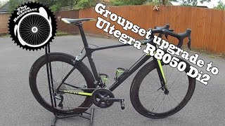 Di2 upgrade Giant TCR advance Group set upgrade to Di2 Ultegra R8050  THE CYCLE RENOVATOR [upl. by Asiralc]