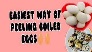 Mitt Micah💫 is liveAmust watch Easiest way of peeling boiled eggs😱🥚🥚ASMR eggssatisfying [upl. by Anees]