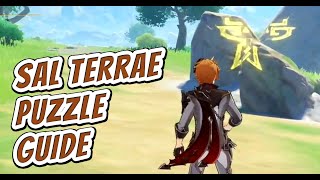 Genshin Impact  Sal Terrae Puzzle Guide  Opening The Seal [upl. by Nnylekoorb]