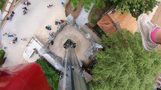 Der Ritterschlag Freifallturm Onride Video Erlebnispark Schloss Thurn 2021 [upl. by Kcirdek]