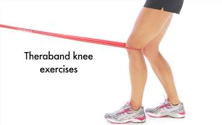 Theraband knee Exercises  Resistance band exercise for knee pain [upl. by Kapeed354]