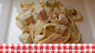 Pasta met zalm en roomkaas  Recept  Koken met Marielle [upl. by Adoh]