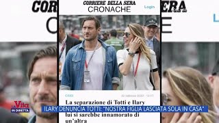 Ilary denuncia Totti per abbandono di minore  La Vita in diretta 20112024 [upl. by Itirp]