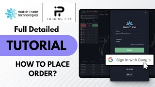How to Use MatchTrader Platform in Funding Pips  Entrys  Pending Order Complete Tutorial forex [upl. by Itram326]