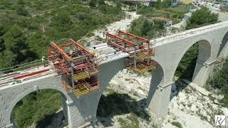 Improvement of the FGV railway line GataTeulada July 2021 Alicante Spain [upl. by Amie]