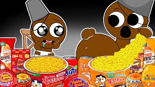 SPRUNKI Animation  BRUD Pregnant amp Baby BRUD Convenience Store Food  ASMR Mukbang [upl. by Aiykan820]