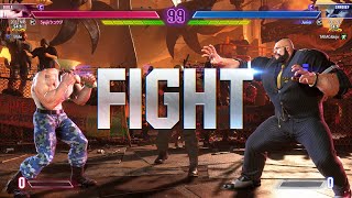 Street Fighter 6 🔥 Syuji Rank 3 Guile Vs Junior Rank3 Zangief 🔥 SF6 High Level Matchs [upl. by Rimahs]