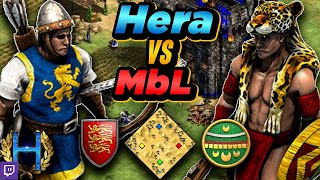 Britons vs Aztecs  1v1 Arabia  vs MbL  AoE2 [upl. by Elianora]