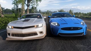 2012 Jaguar XKR S VS Chevrolet Camero Z  Head To Head  Forza Horizon 5 Gameplay [upl. by Lynn231]