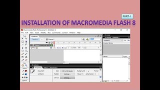 Installation of Macromedia flash 8 part1 [upl. by Assertal]