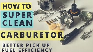 HOW TO SUPER CLEAN MOTORCYCLE CARBURETOR FOR HIGH PERFORMANCE MILEAGE AND COLD STARTING PROBLEM [upl. by Forta]