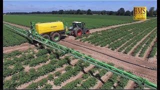 36 m DAMMANN ProfiClass Feldspritze mit Fendt 724  Integrierter Pflanzenschutz im Kartoffelanbau [upl. by Brandwein]