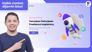 Tutorial Bikin Web Desain di Figma Cuma Butuh 15 Menit [upl. by Frodine328]