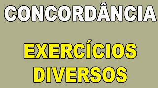 Concordância  Exercícios Comentados e Resolvidos [upl. by Atsirak]