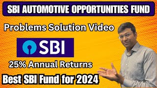 sbi automotive opportunities fund  sbi automotive opportunities fund direct growth  Mutual Funds [upl. by Aneerak]