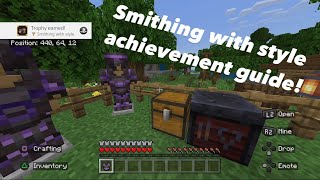 Smithing with style  Achievement Guide  Minecraft 120 [upl. by Euqenimod]