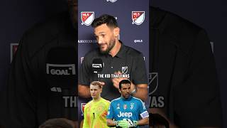 Hugo Lloris Picks Between The Best Goalies In Football History 👀 football soccer premierleague [upl. by Lomax]