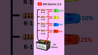 Battery Level Indicator Circuit Diy Project shorts short diyprojects [upl. by Ainolloppa]