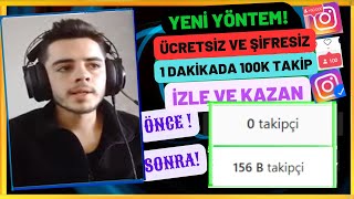 1 DAKİKADA 100000 İNSTAGRAM TAKİPÇİ HİLESİ  ŞİFRESİZ ÜCRETSİZ İNSTAGRAM TAKİPÇİ HİLESİ 2024 [upl. by Eecrad]