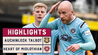 HIGHLIGHTS  Auchinleck Talbot 05 Heart of Midlothian  Scottish Cup 202122 Fourth Round [upl. by Kamaria729]