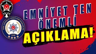 Emniyet ten Önemli Açıklama Geldi  Özel Güvenlik Merkezi [upl. by Mayeda]